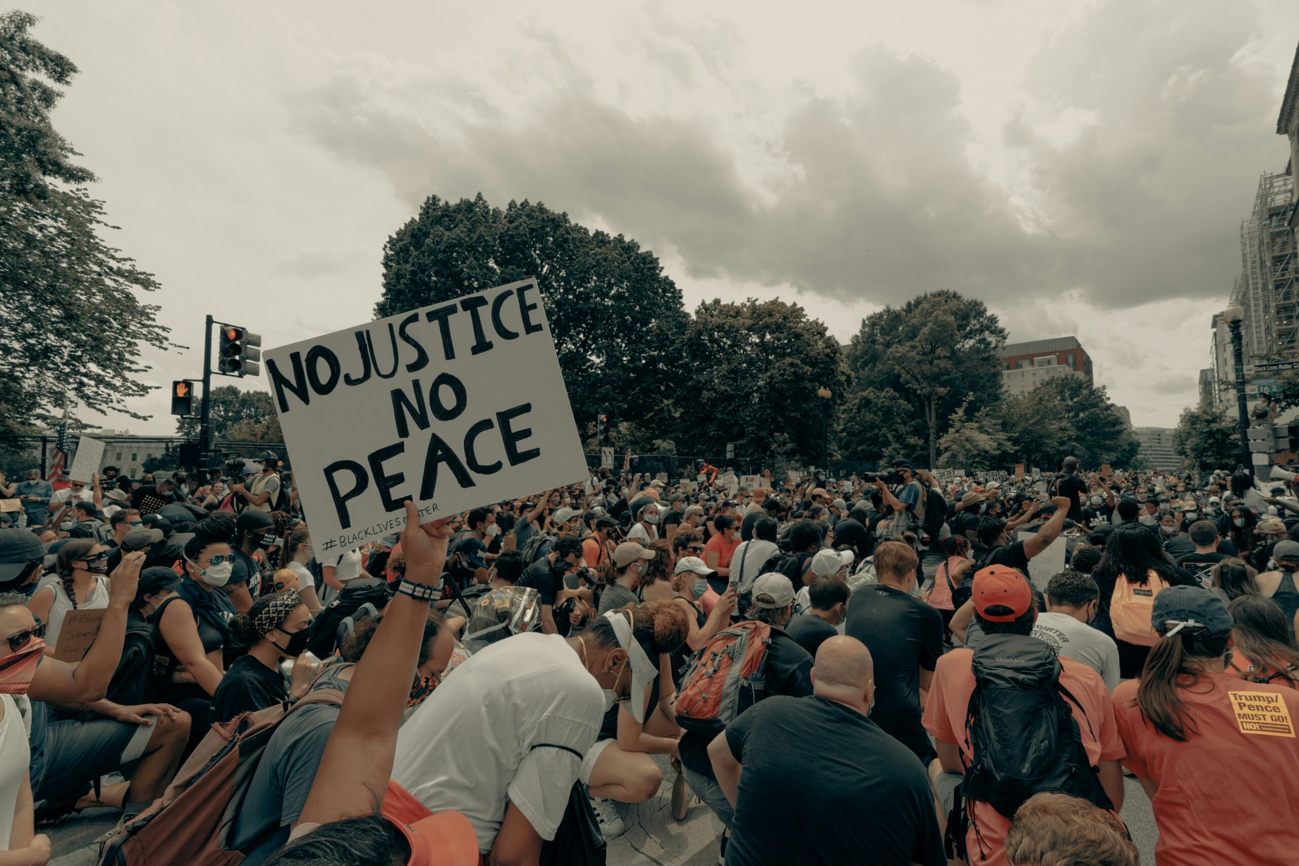 picture of a protest for justice